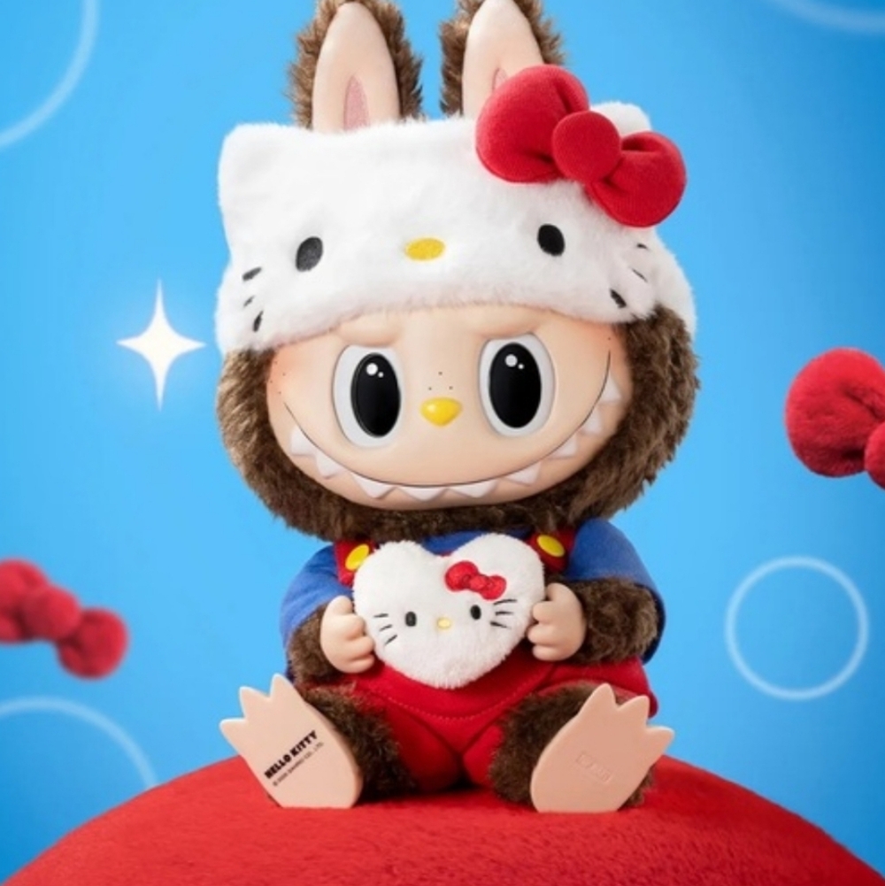 THE MONSTERS × HELLO KITTY - Vinyl Plush Doll Labubu New Pop Mart